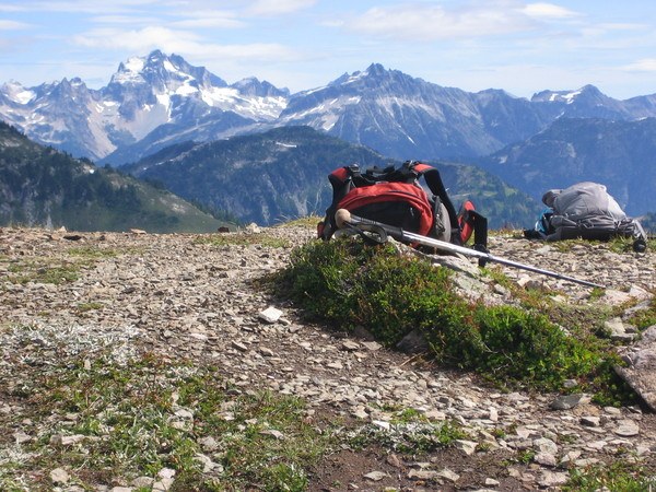 Mt Redoubt from Hannegan Peak