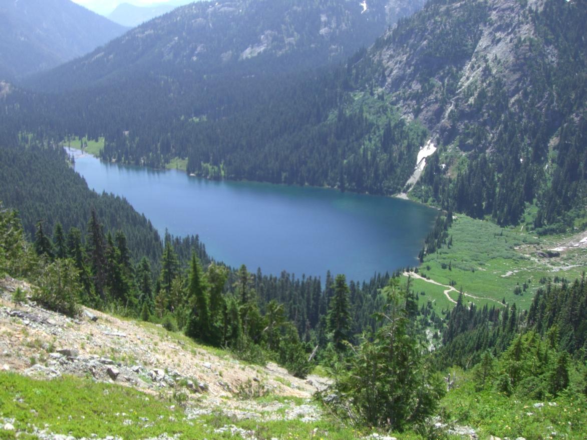 Only picture of Deep Lake I took. Notice that it was taken from the minimum safe distance.