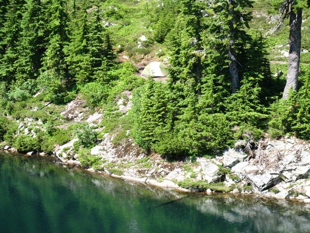 Campsite at Ridge Lake