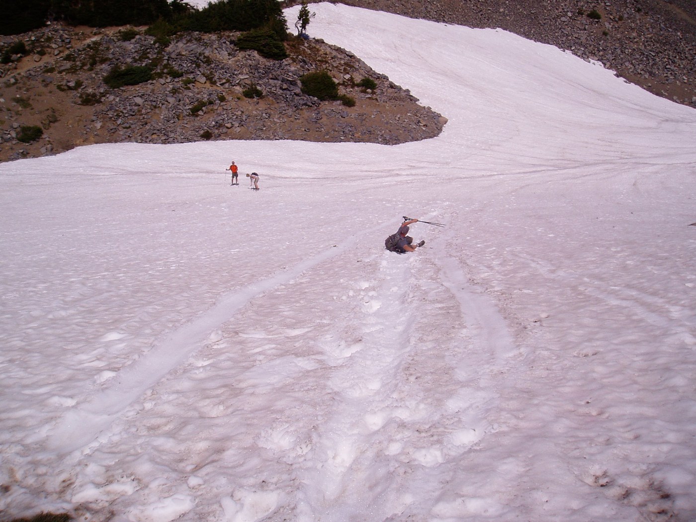 Glissade run near Frozen Lake