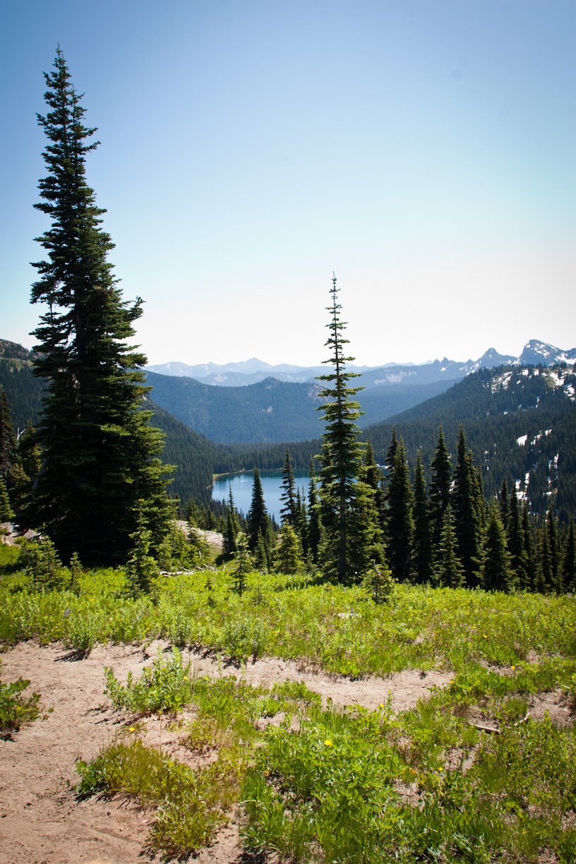View of Dewey Lake from the Saddle. Photo by: Megan Michaelis Photography www.meganmichaelisphotography.com