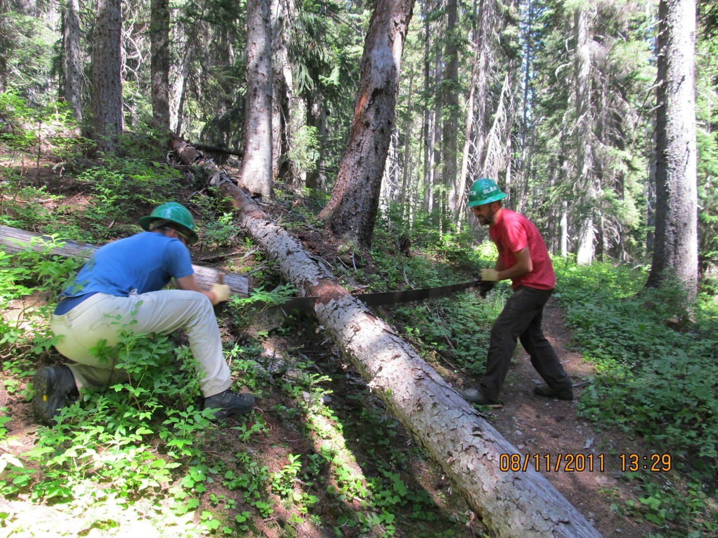 Brothers Brent and Blair hard at work. By Tom
