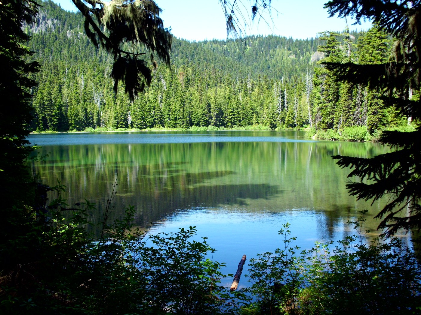 A view of Lake Eleanor from the group camp site.