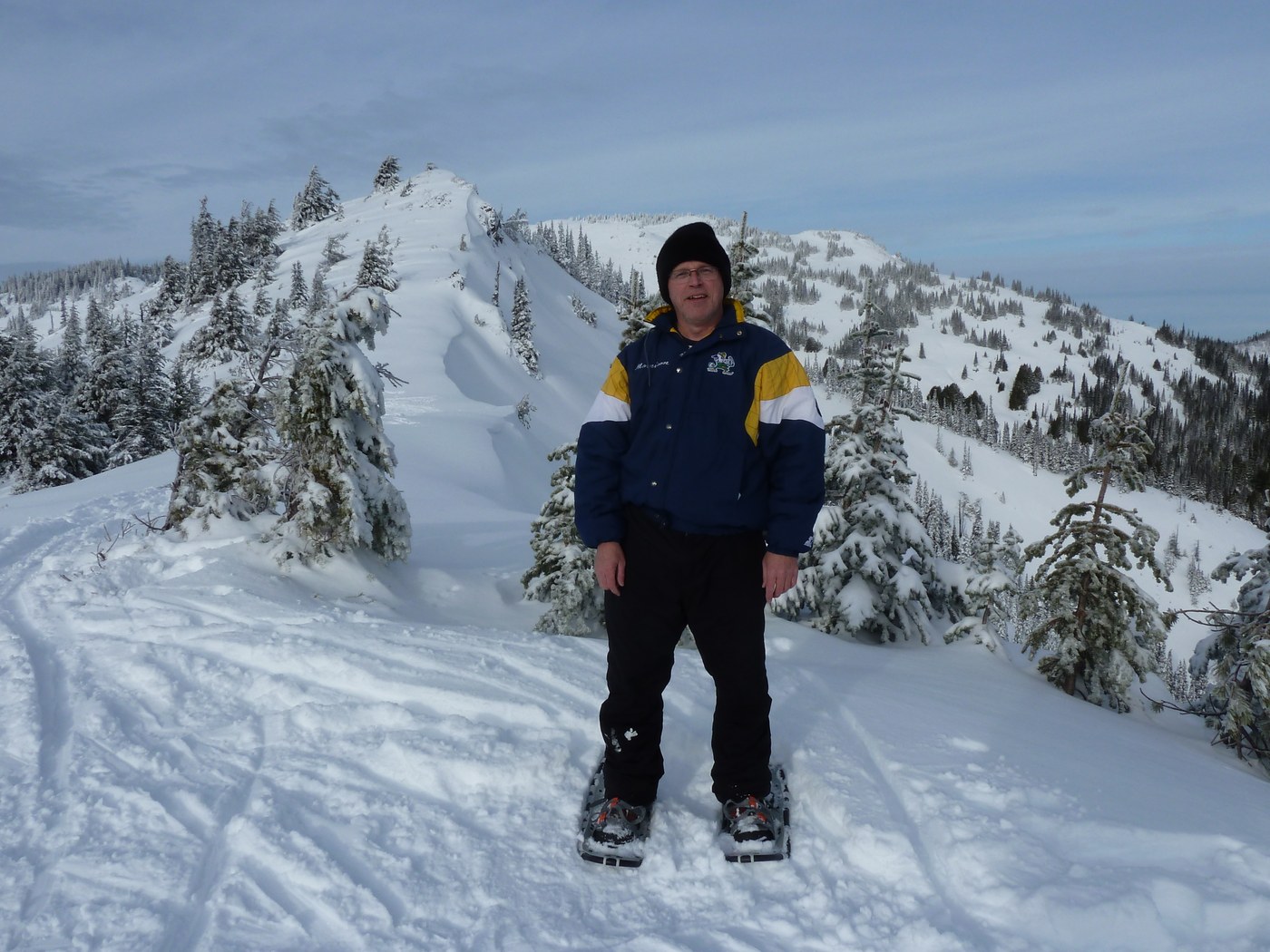 One and only picture of myself celebrating my 50 hikes at age 50.