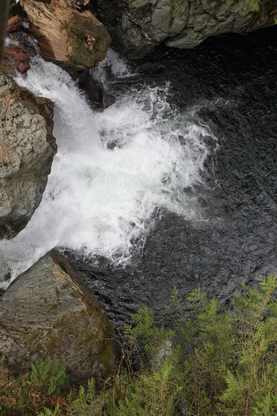 From the bridge atop of the falls
