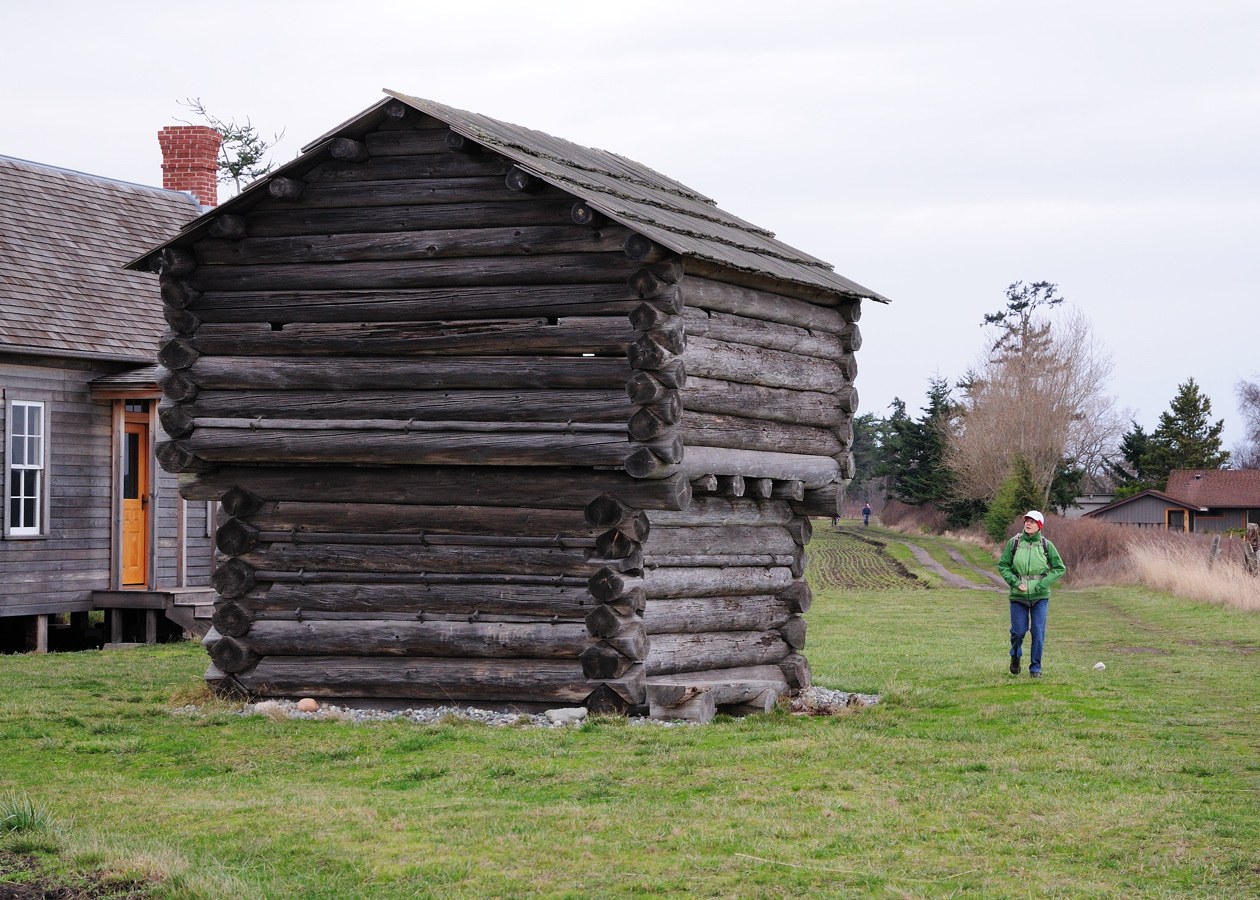 One of Ebey's blockhouses, built to defend against the local Native Americans.