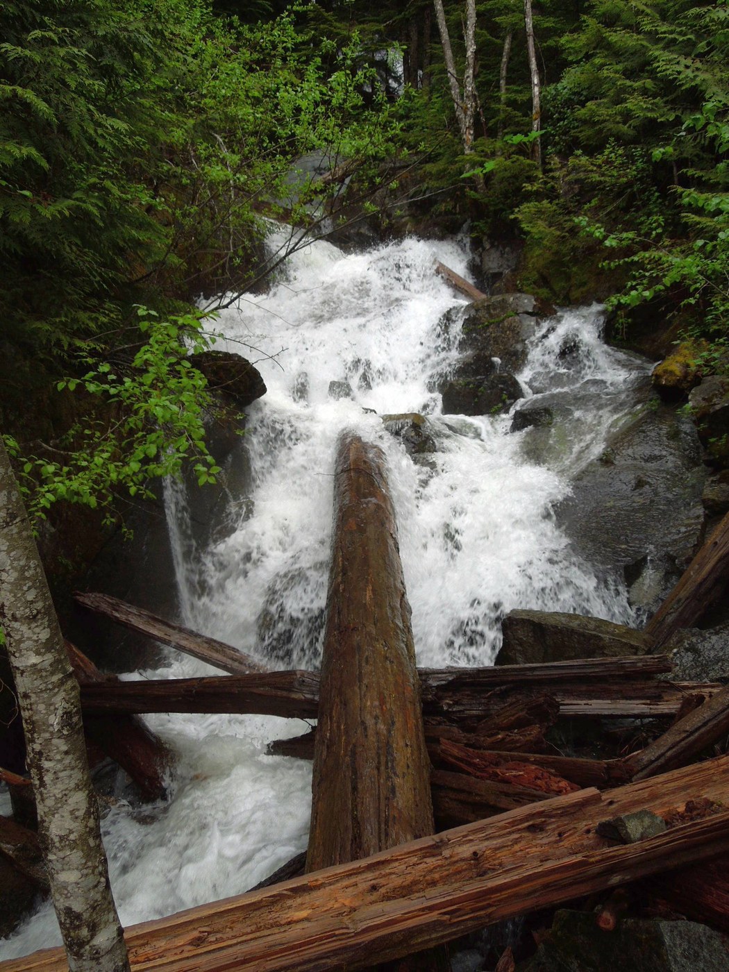 Mason Creek waterfall at high volume