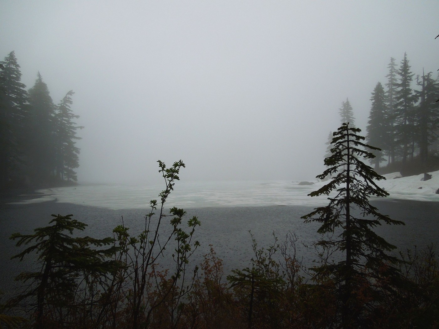 Mason Lake, during a thunderstorm