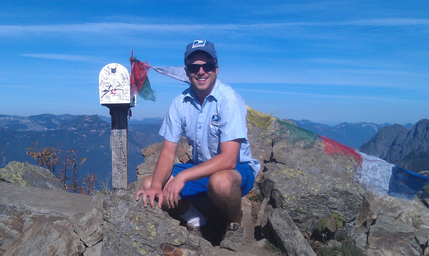 Me sporting my USPS uniform at the top. Gotta represent