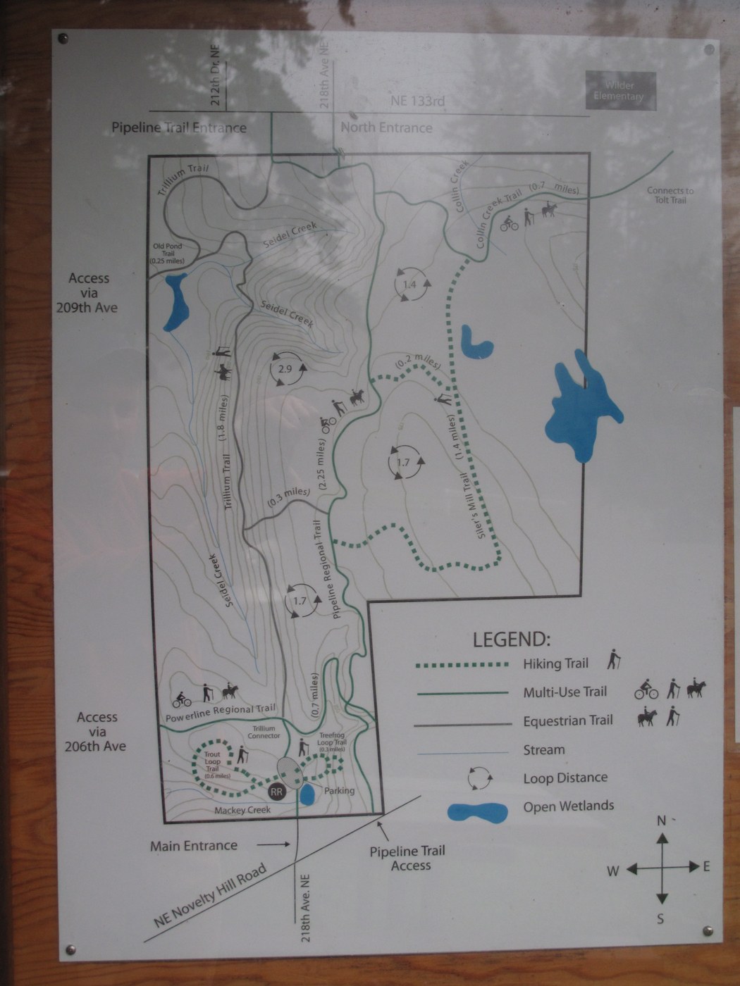 - the trail map