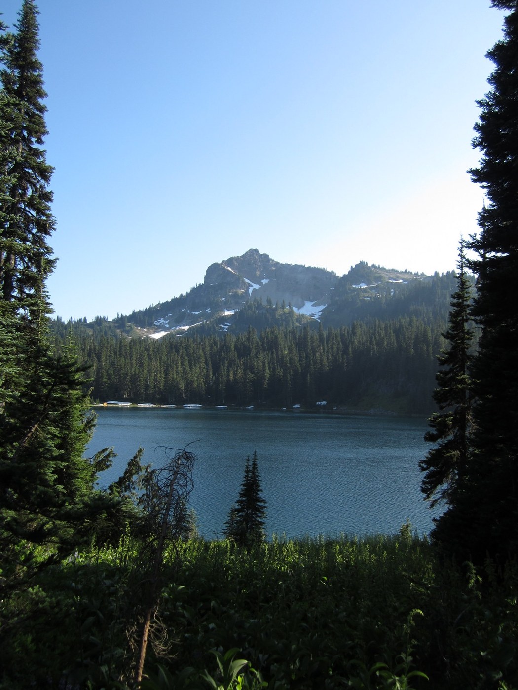 View looking south from the north shore of Dewey Lake