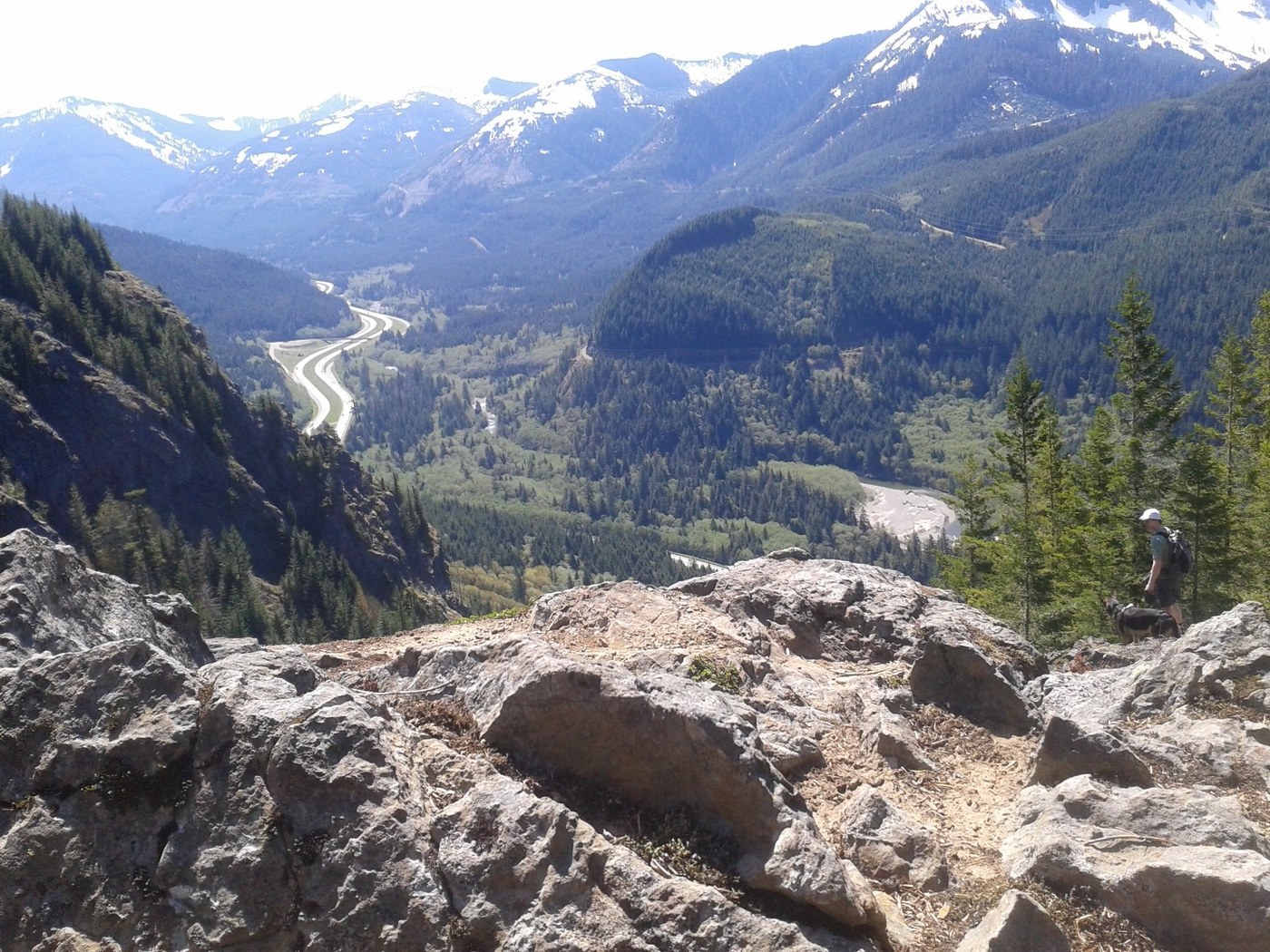 a view from the balcony