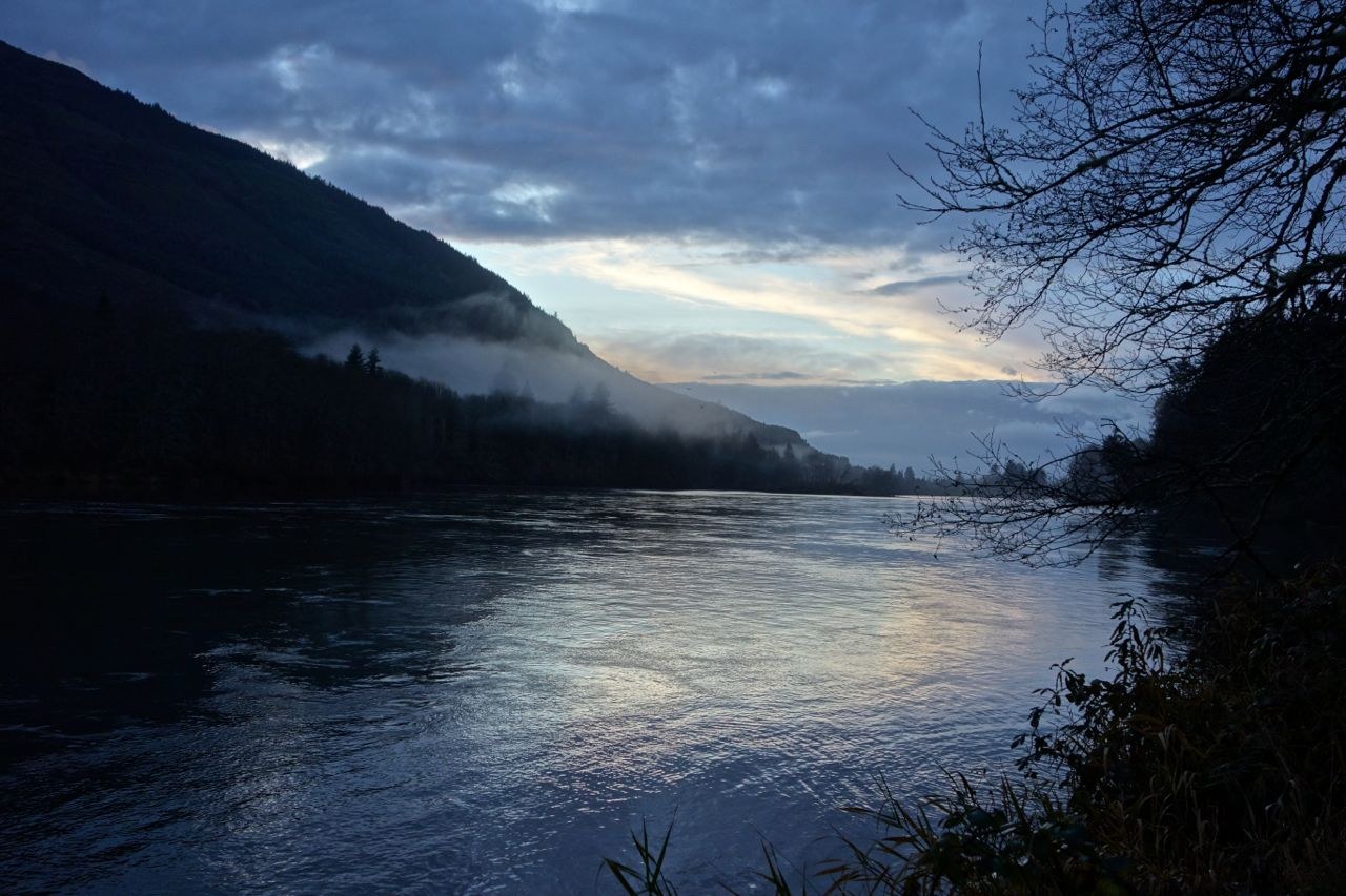 Sunset along the Skagit. Bob & Barb