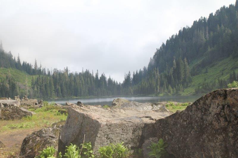 One of the only pictures I got of Lake 22 without clouds photo: Hannah Hurey