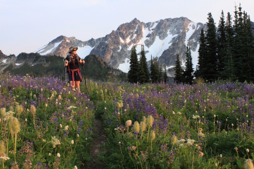 Samantha on the Liberty Cap trail.