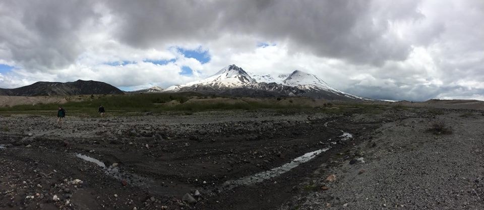 In the rocky area of the run offs leading into Spirit Lake.