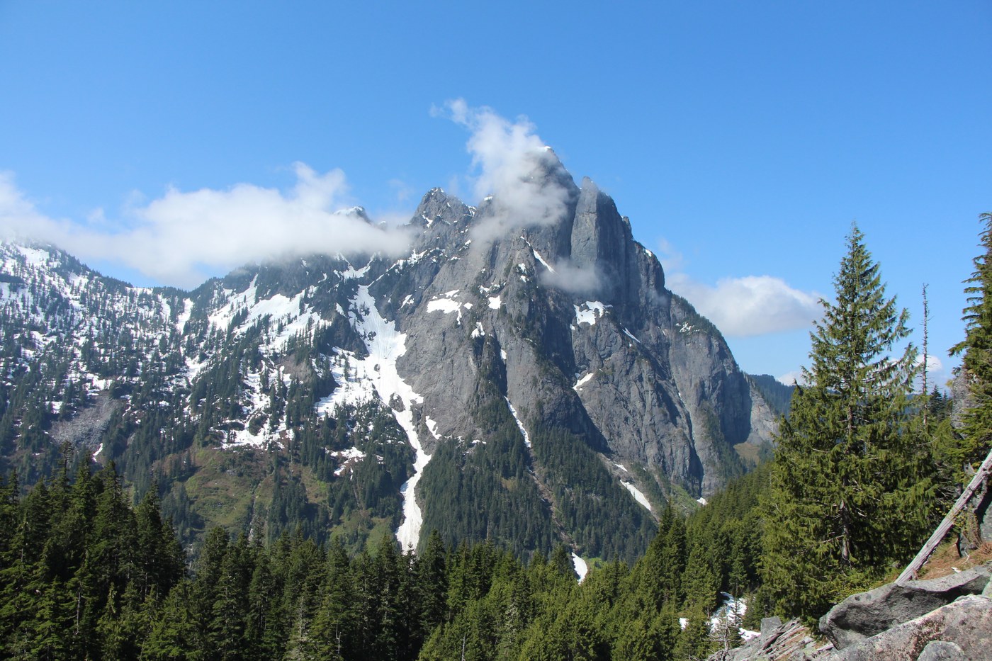 Great views from the rock field