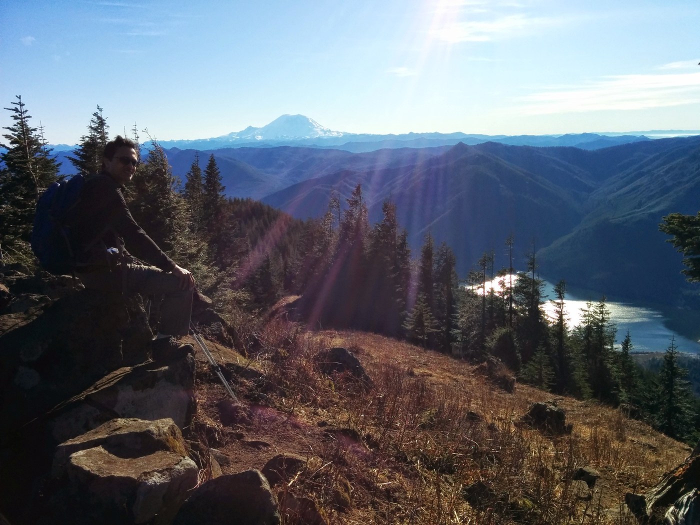 summit. Sunlight was not in favorable direction, so snap did not come out good.