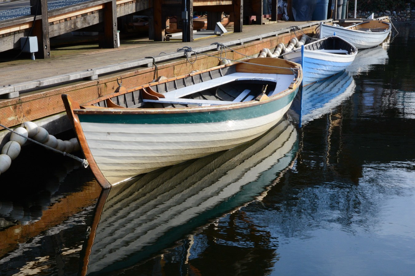 Rowboats at Center for Wooden Boats