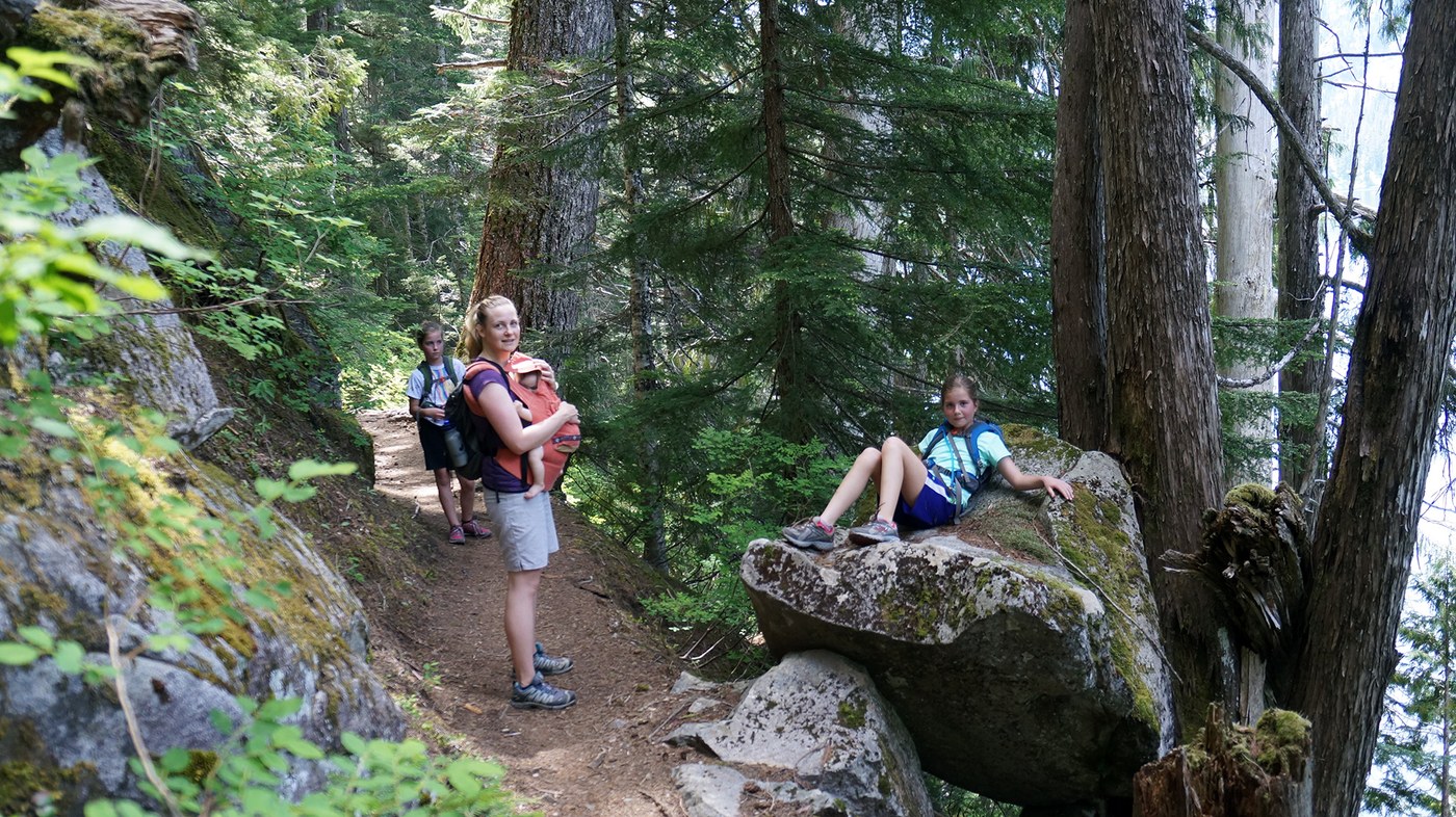Resting Rock along Lake Dorothy Trail