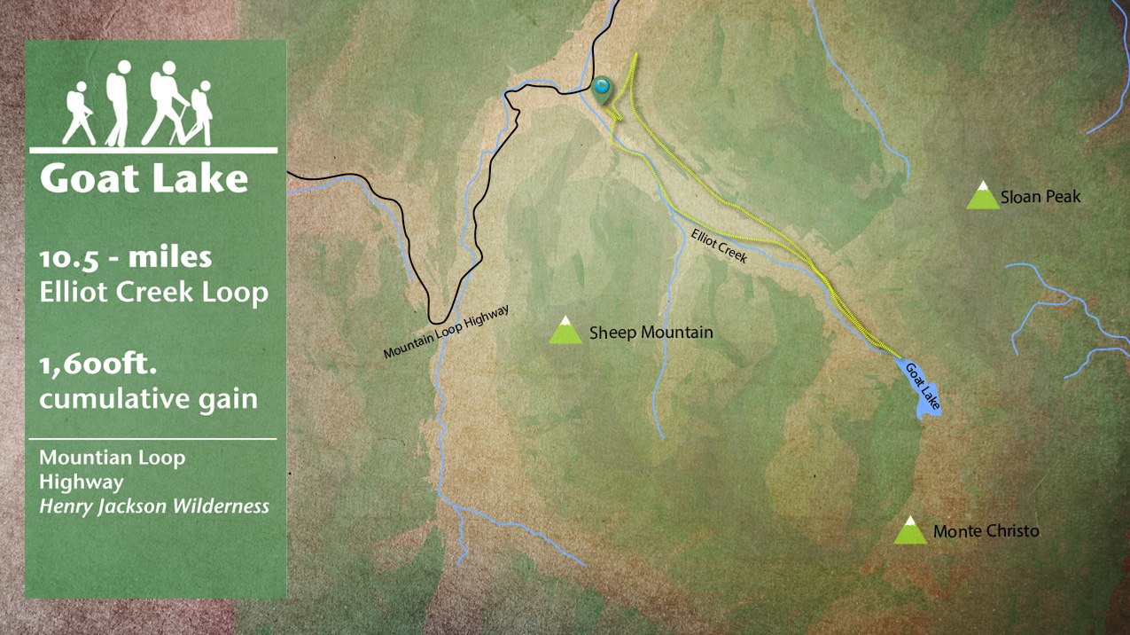 Ilustrated Map Goat Lake