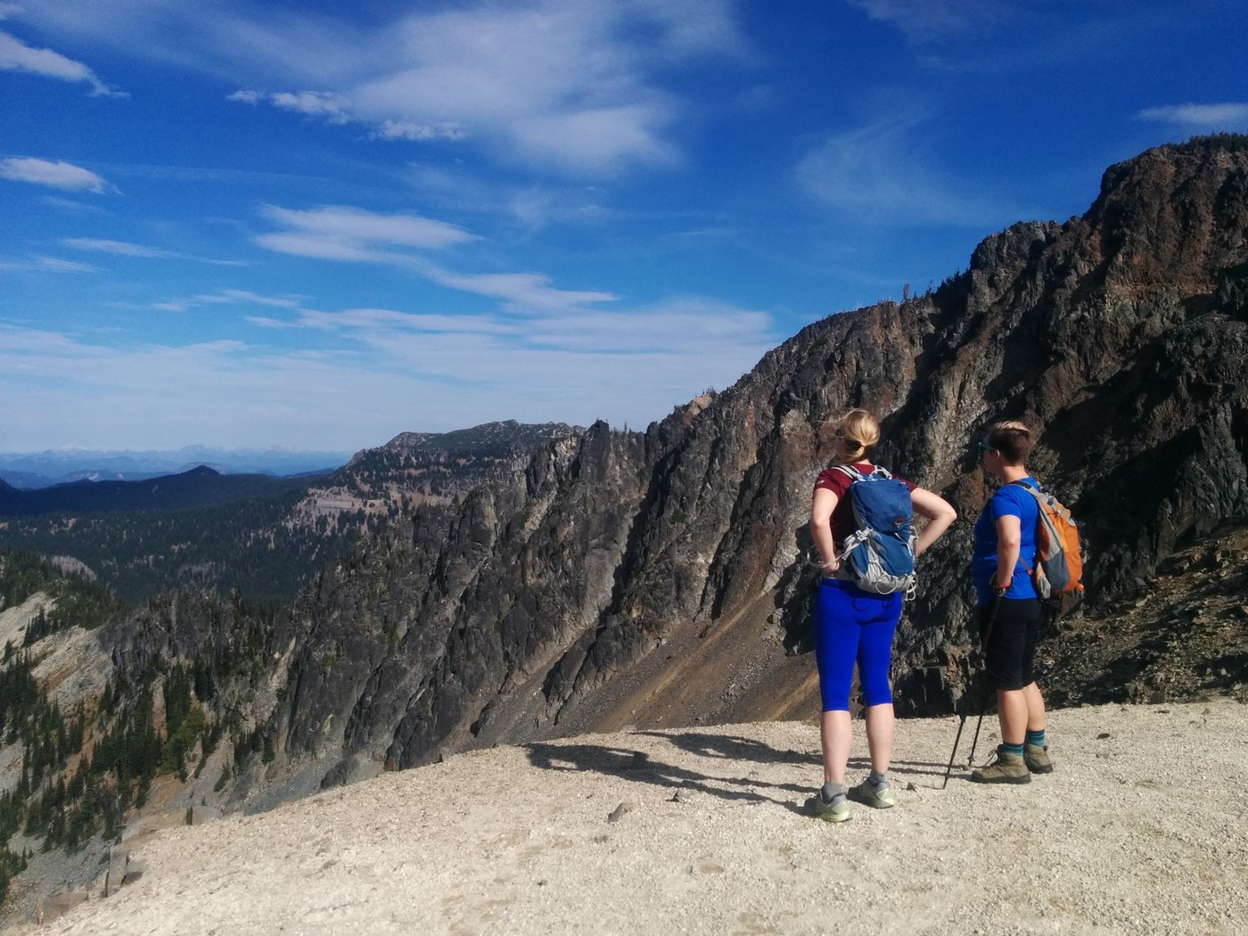 Taking in the view to the north.