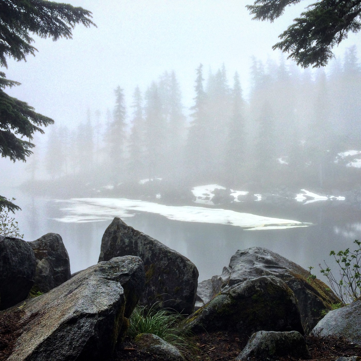 Mason Lake is almost completely thawed out