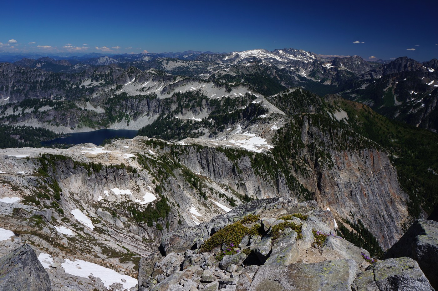View from Big Snow east towards Hinman and Mt. Daniel