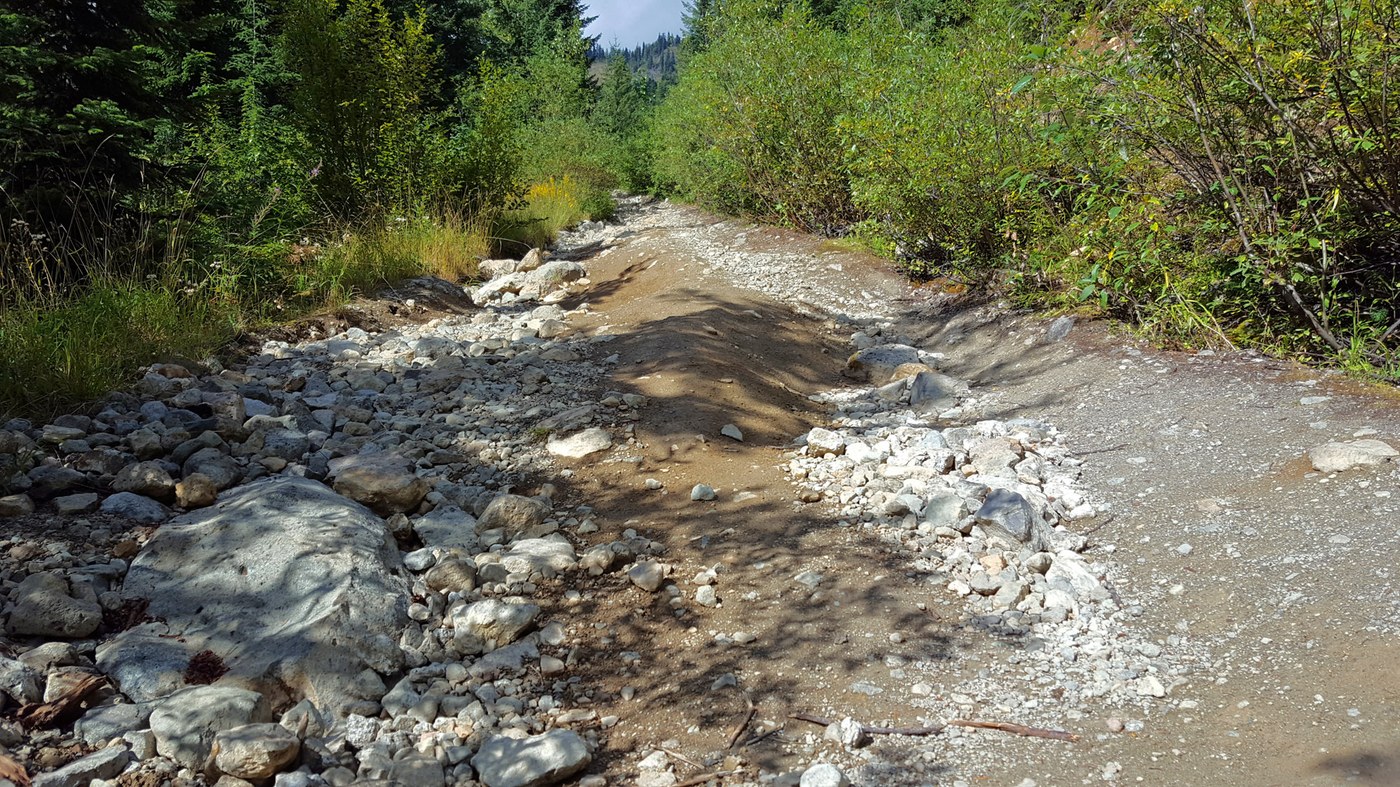 Jeep road, best walked.