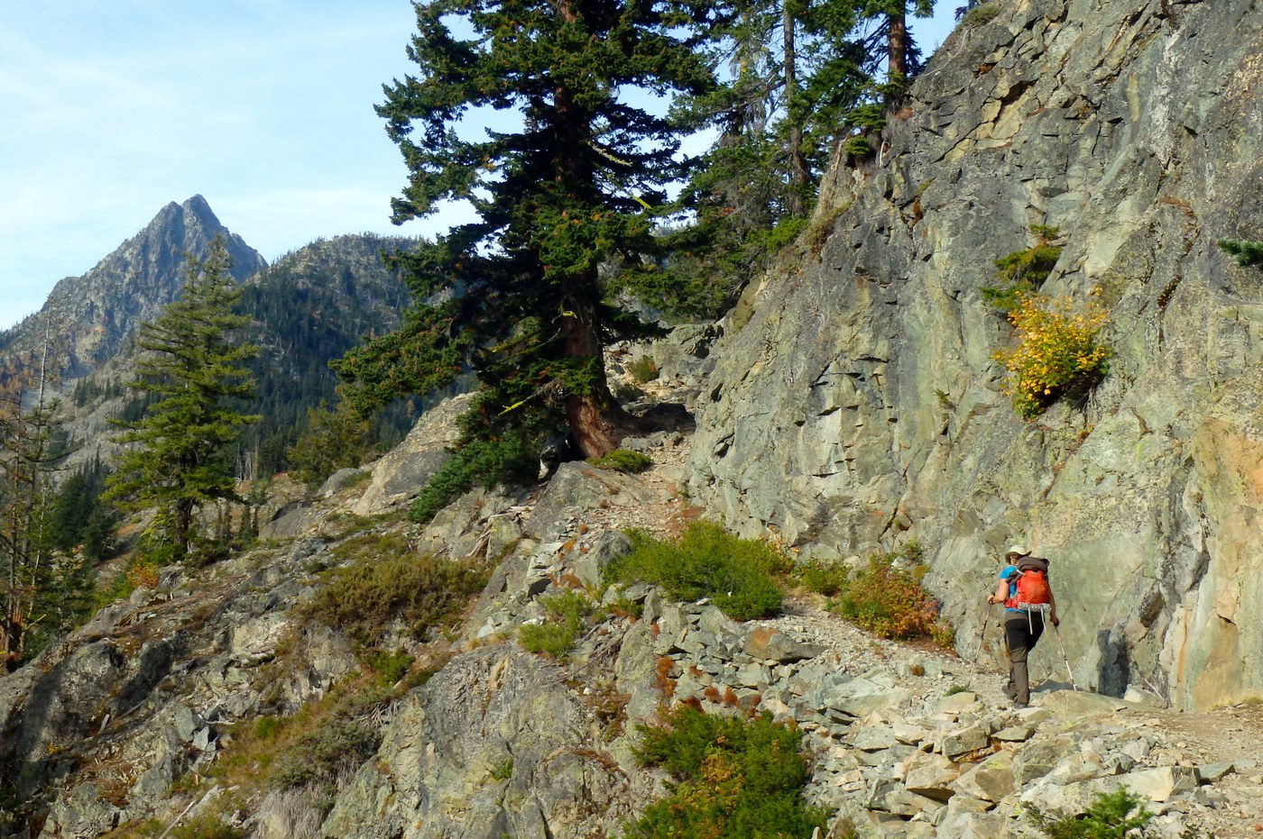 Significant Rock Work Along the Ascent