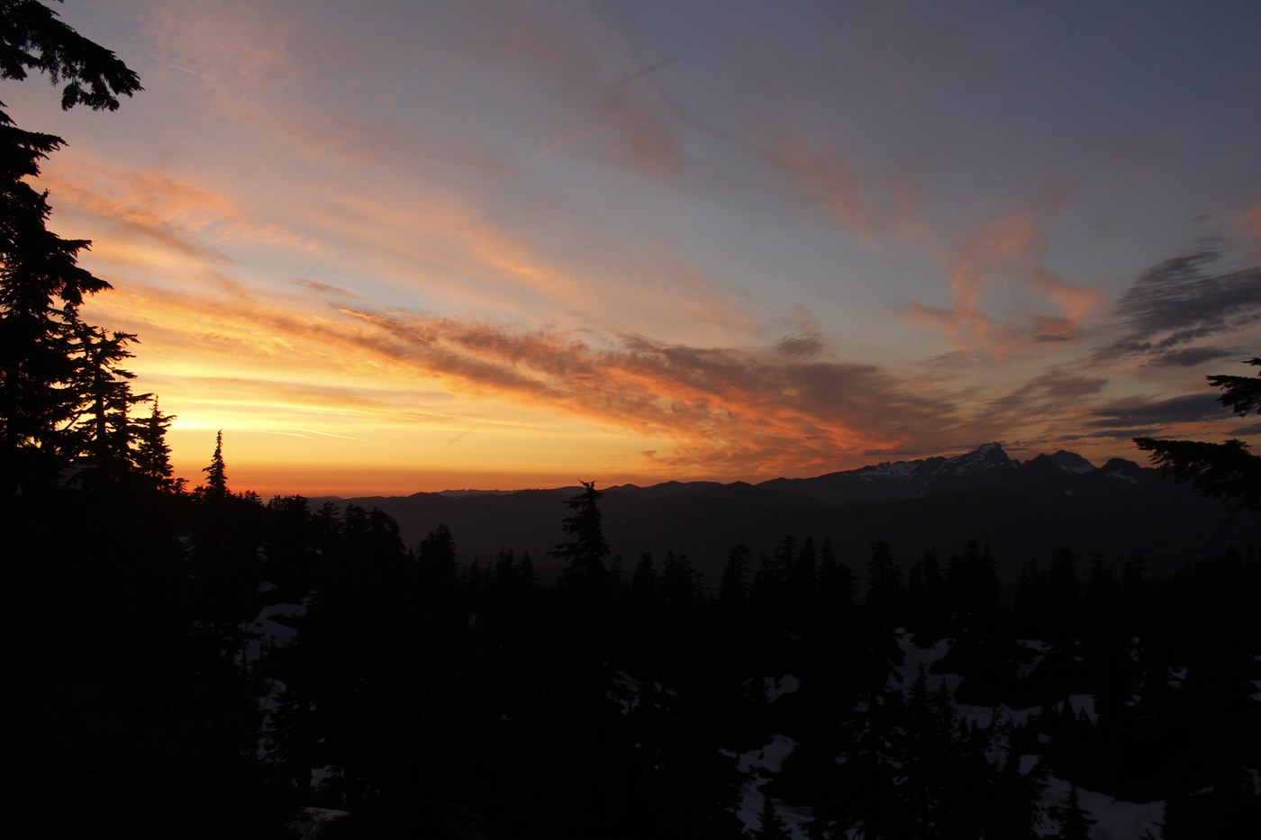 Sunset from the basin
