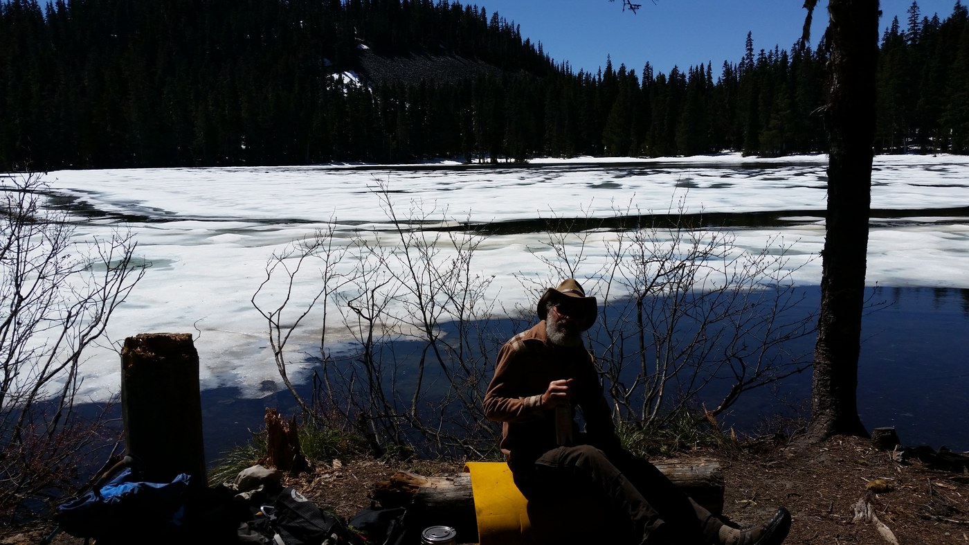 Deer Lake, sitting on the tiny bit of melted out ground