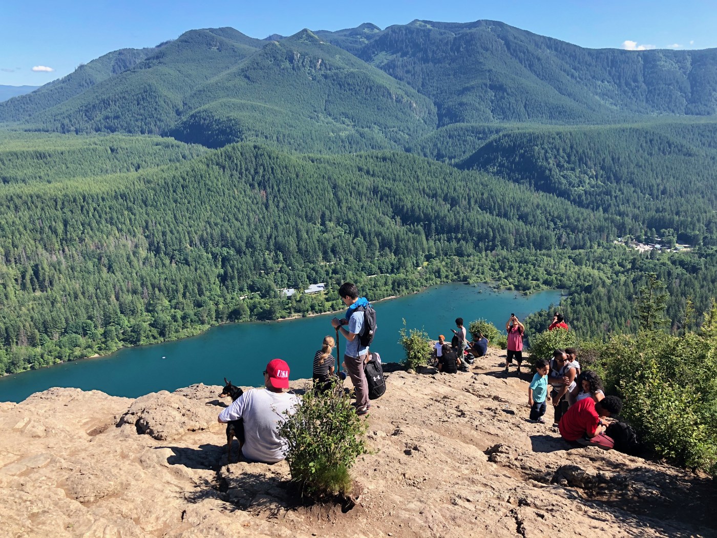 Rattlesnake Ledge has the best view along the route