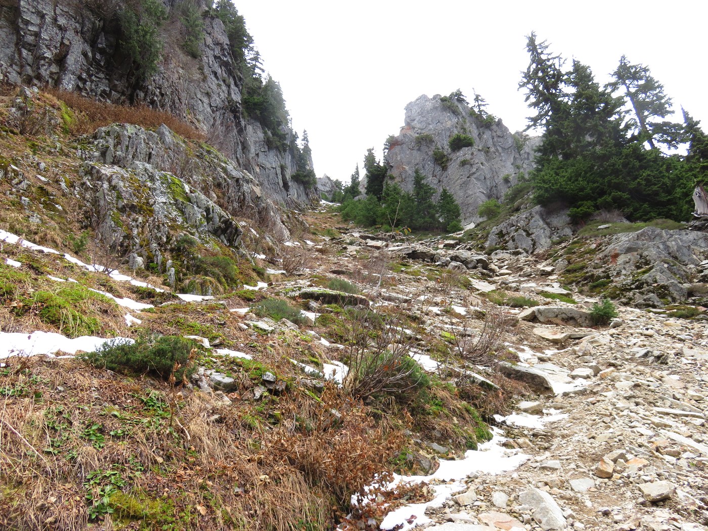 final stretch to the pass