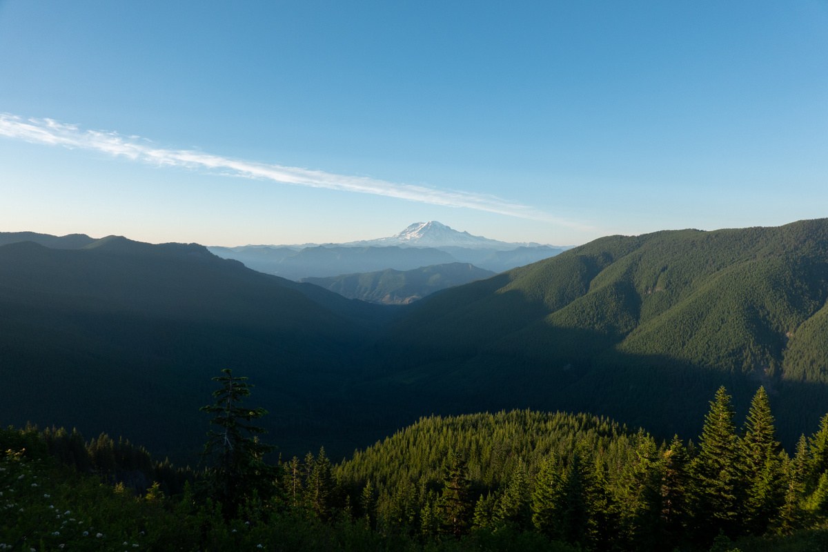 View towards Mt Rainier from near Pt 5106
