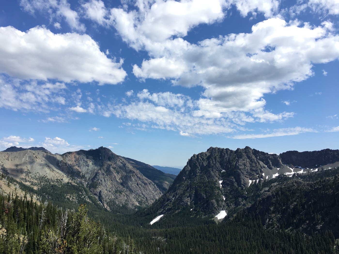 N Fork valley from camp