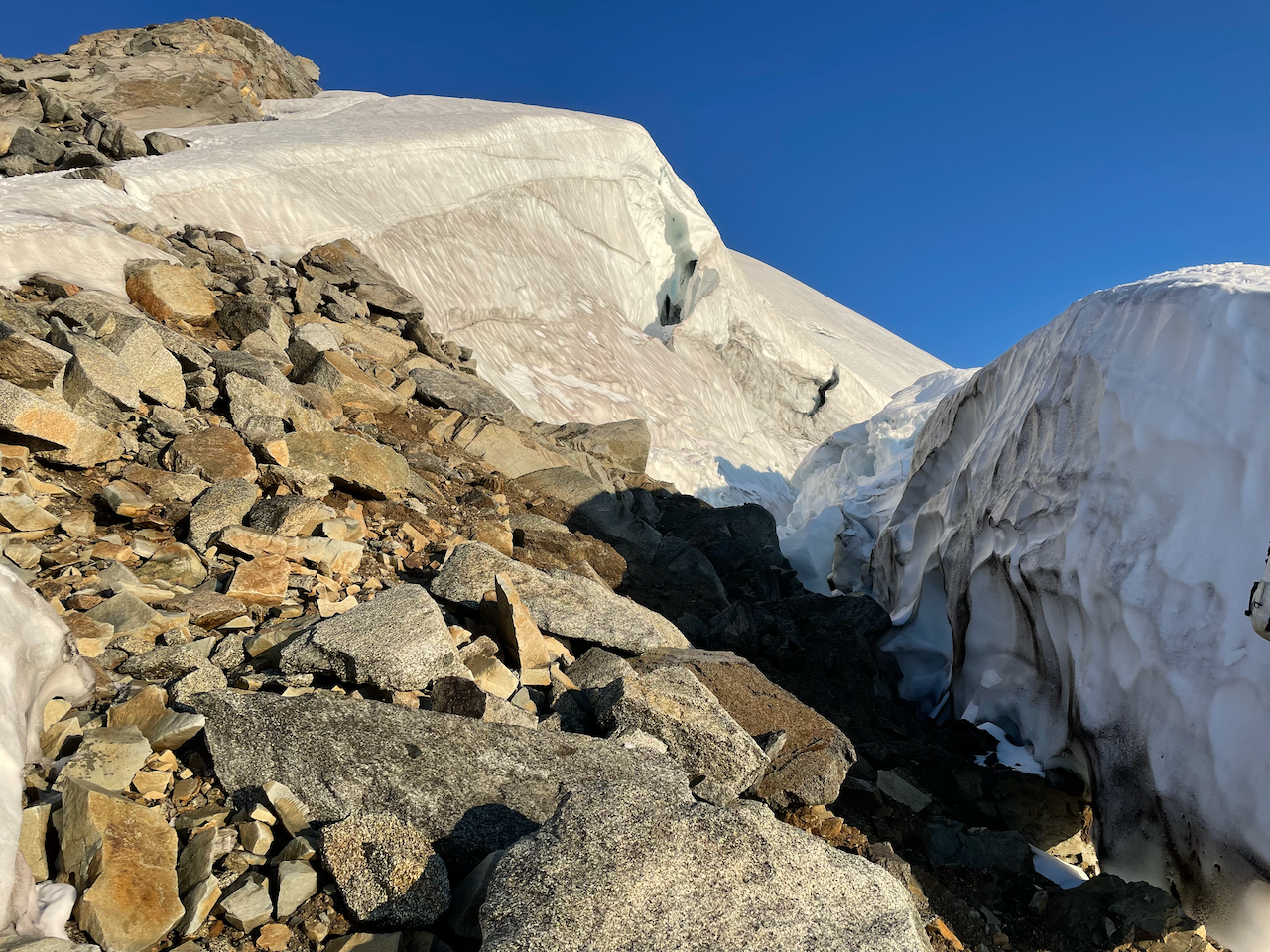 Big moat up along the Eldorado ridge