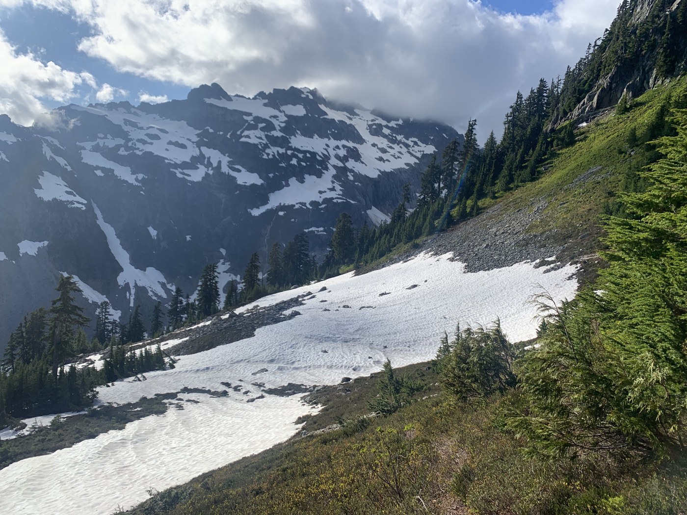 The Boulder field you drop into when you need to start going around Point 5,800