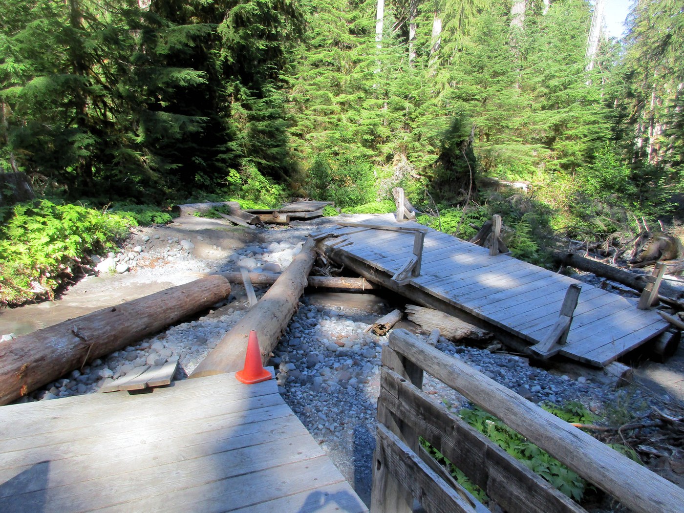 Wipeout near the Ipsut creek campground