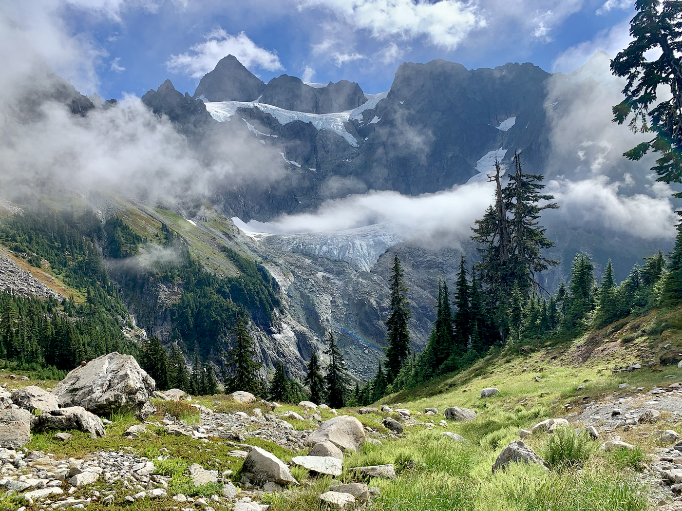 View from the lake (lake behind me)