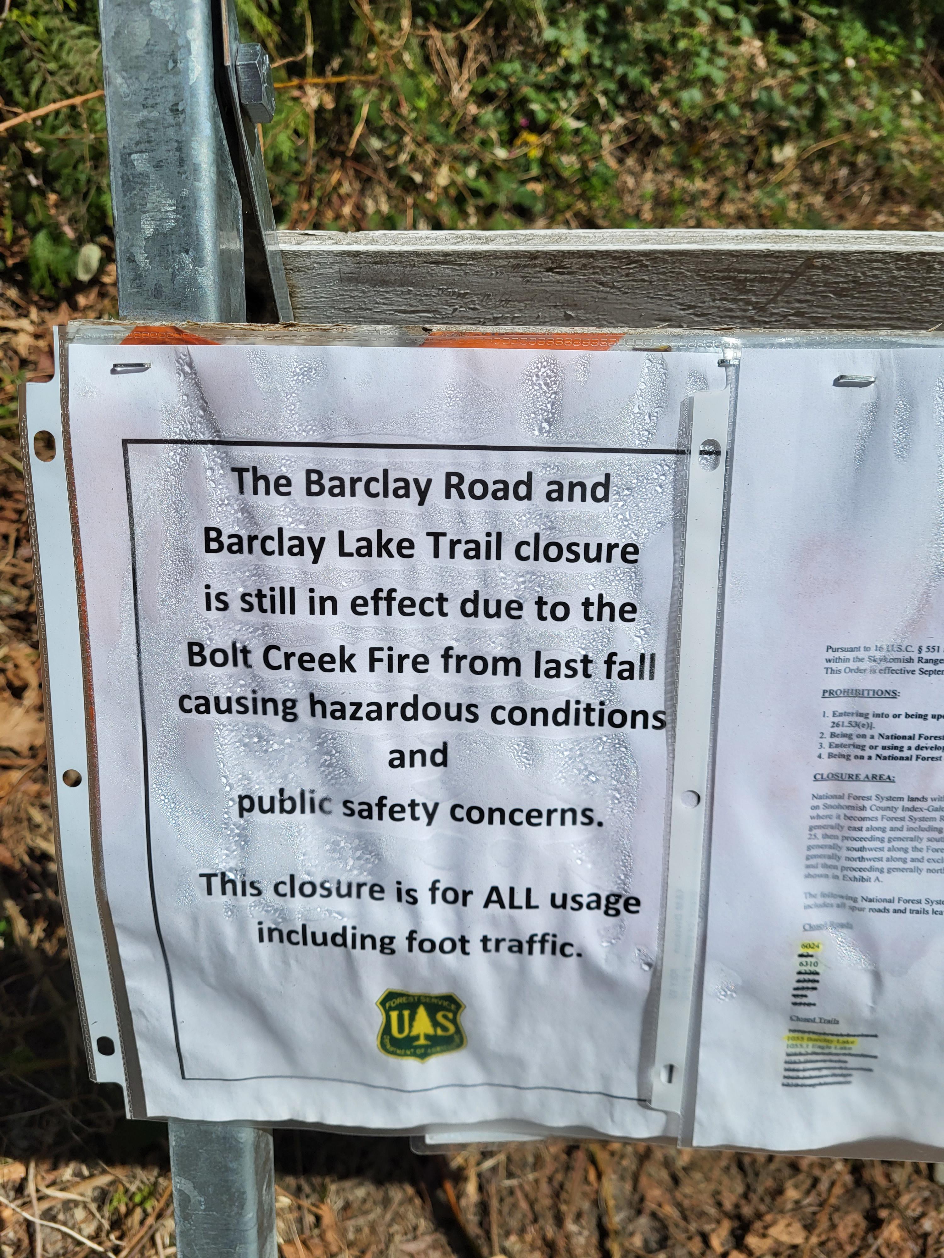 Barclay Lake — Washington Trails Association