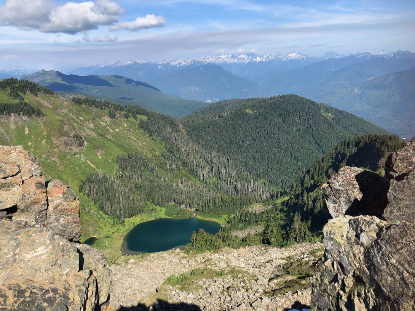 The lake from the top.
