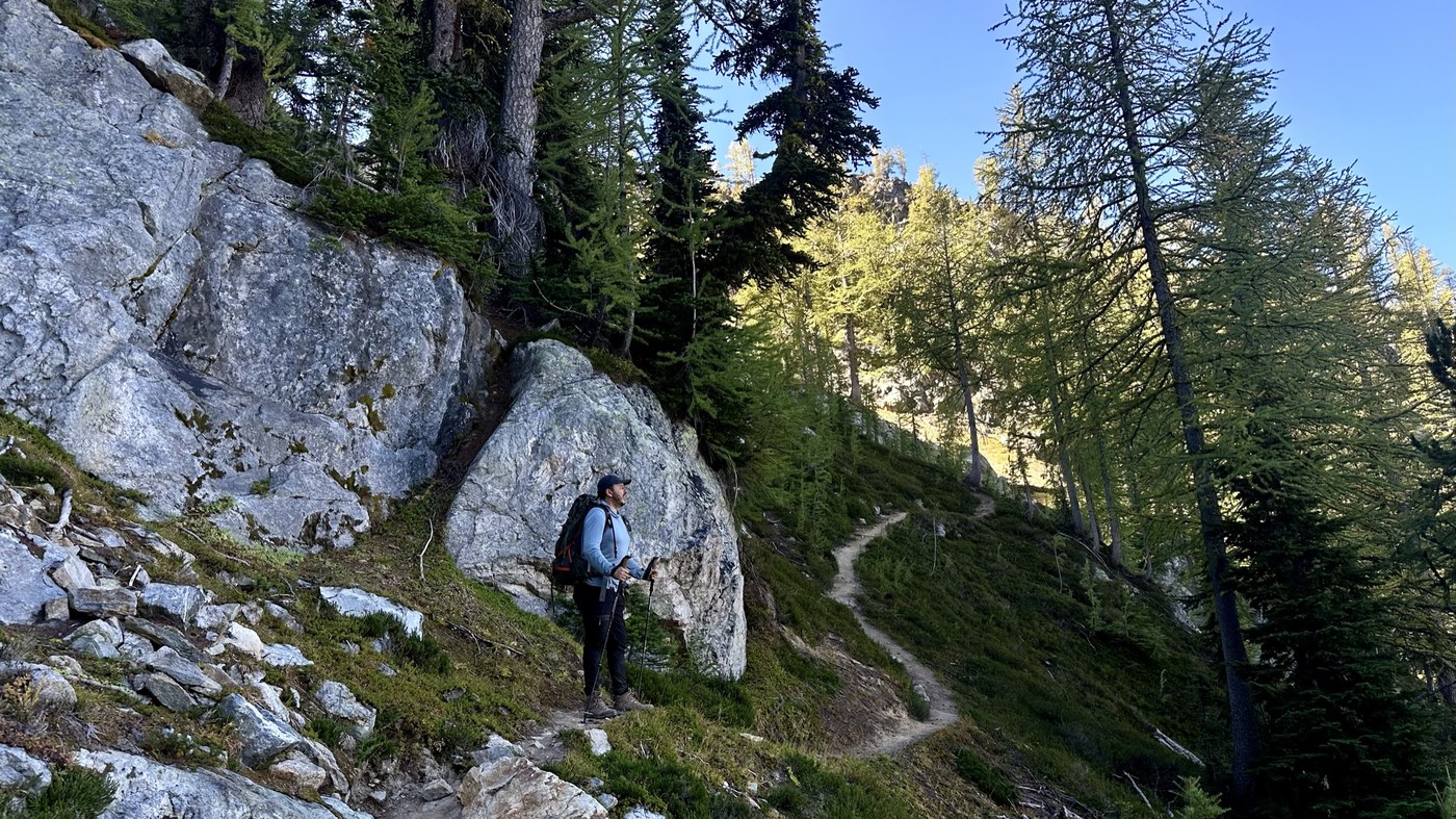 Terrain below the saddle, photo by Mark Hadland