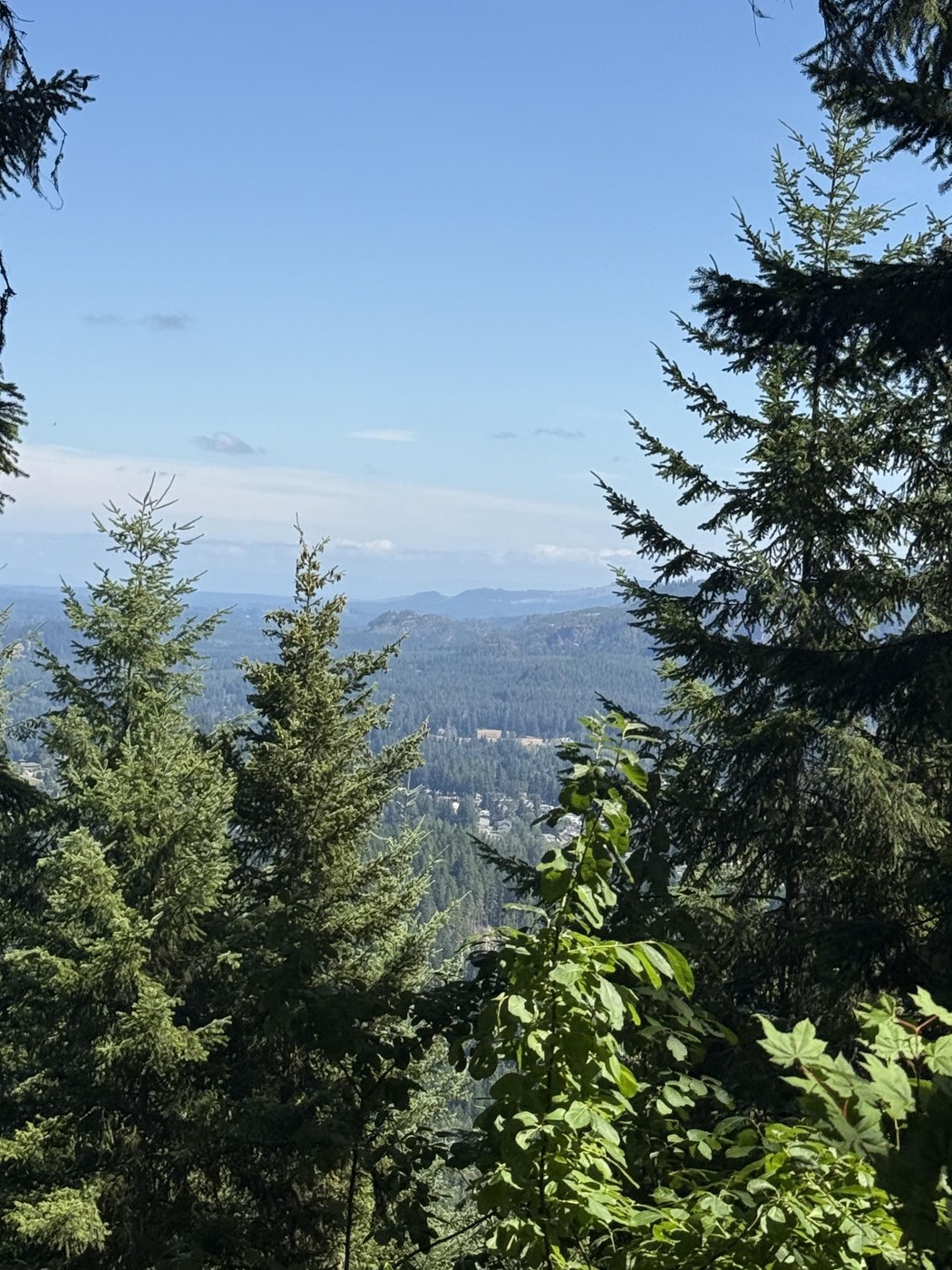 The view from the spur trail on the peak