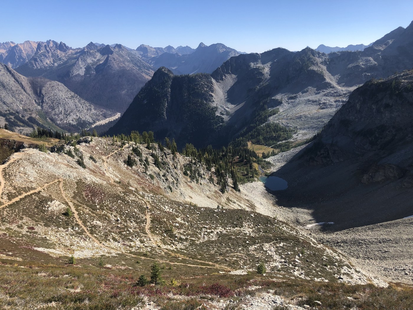 On the way down