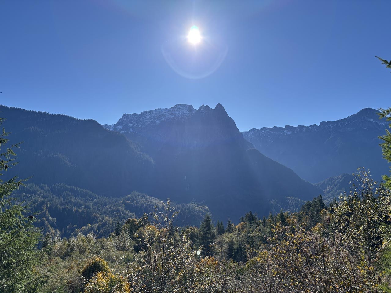First viewpoint from Heybrook Ridge