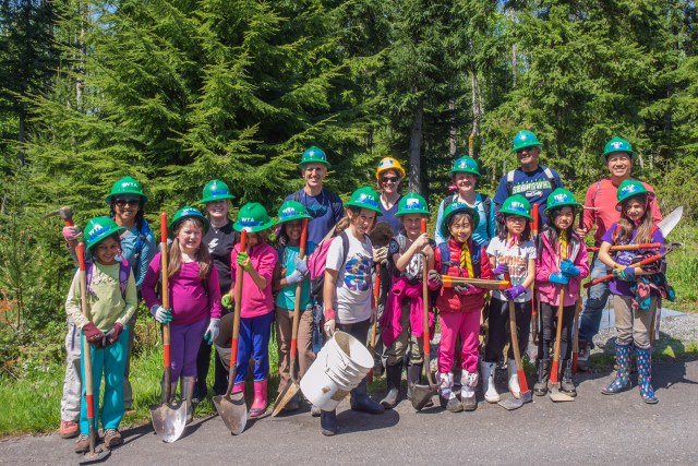 North Seattle Girls Scouts at Grand Ridge